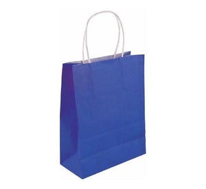 NAVY BLUE PAPER PARTY BAG WITH HANDLE