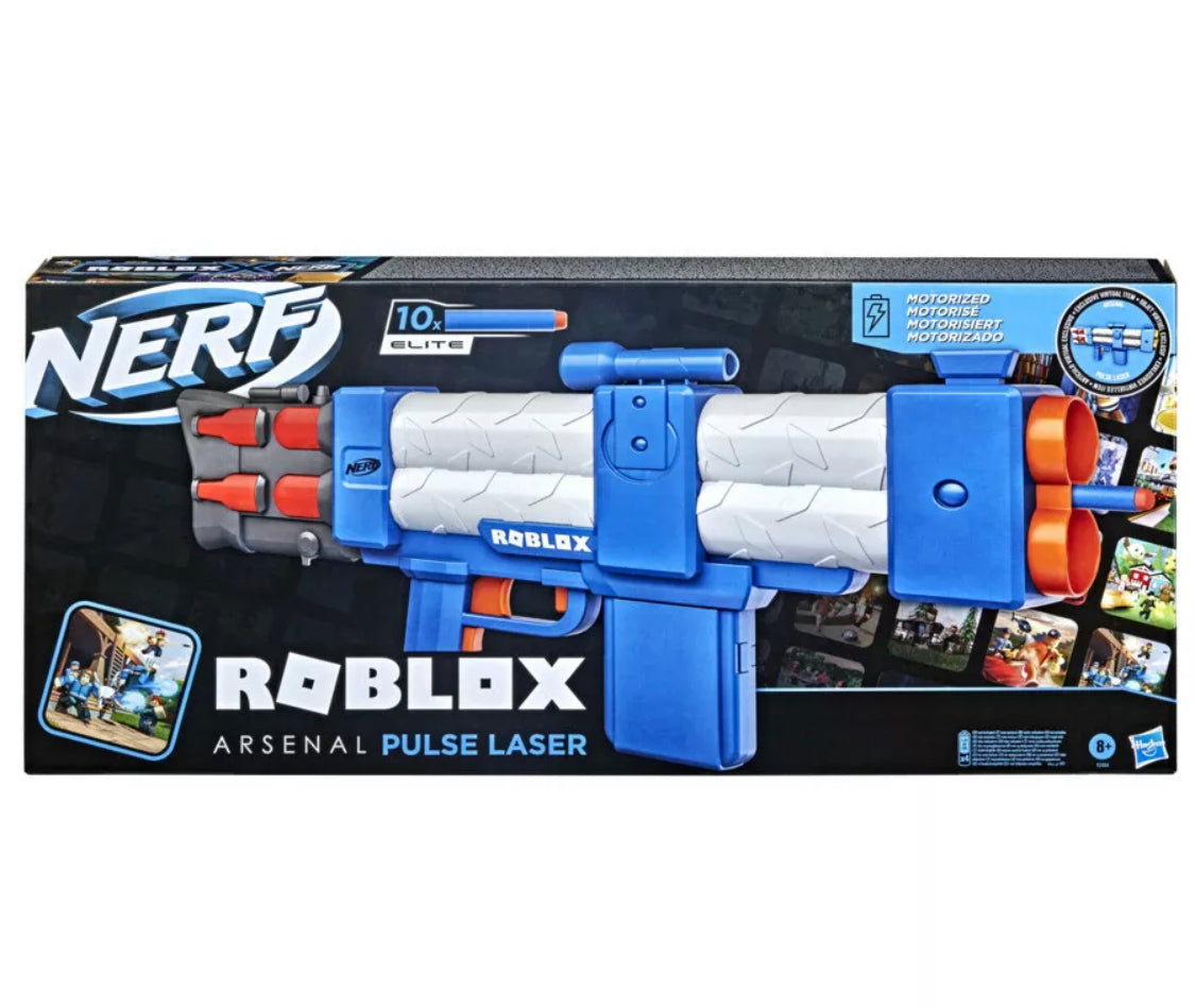 NERF Roblox Arsenal Pulse Laser Motorized Dart Blaster Gun – Rinkies