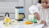 GIRL PLAYS WITH CASDON MORPHY RICHARDS KITCHEN SET