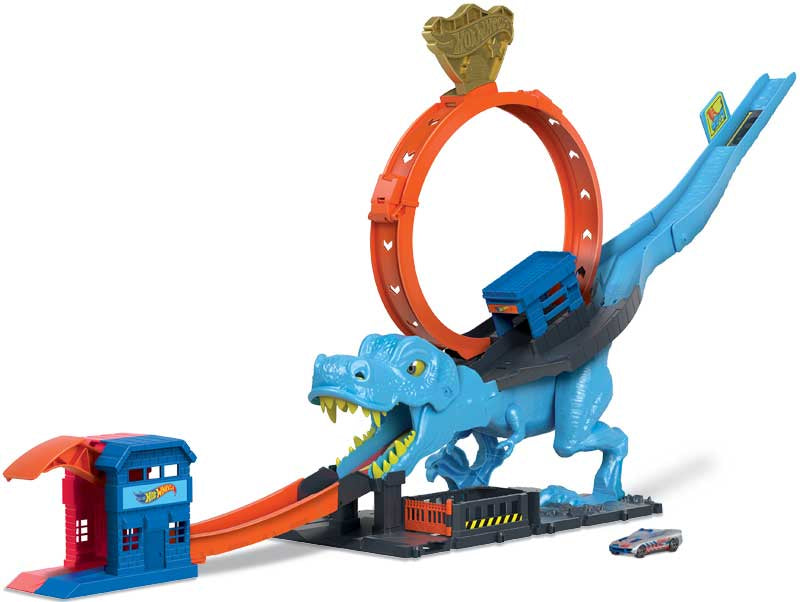 HOT WHEELS CITY T REX CHOMP DOWN PLAY SET Rinkies Toys and Gifts