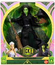 Wicked-themed action figure in packaging with decorative elements