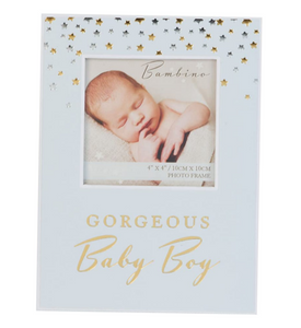 GORGEOUS BABY GIRL/BOY PHOTO FRAME 4" x 4" GIFT BOXED