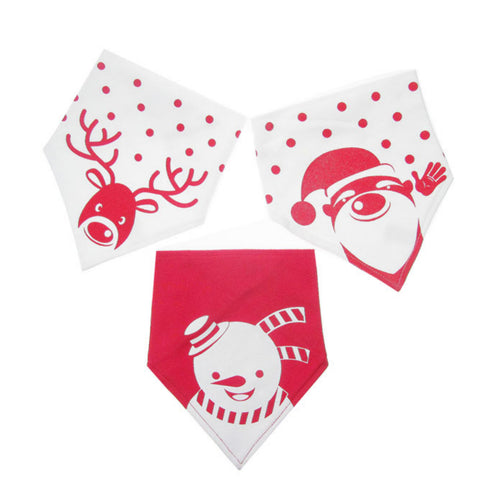 CHRISTMAS BABY BANDANA BIB