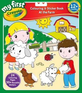 CRAYOLA MY FIRST COLOURING AND STICKER BOOK