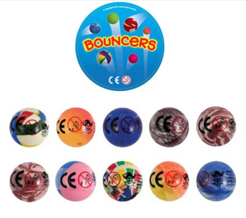 Miniture Hi Bounce Balls. Brightly coloured bouncing balls 