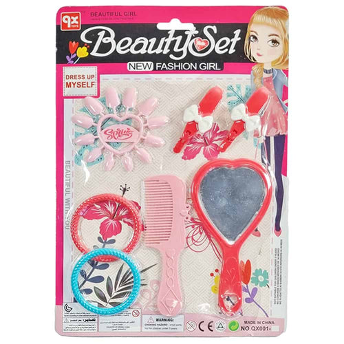 BEAUTY PLAYSET The set includes 7 child-friendly accessories 