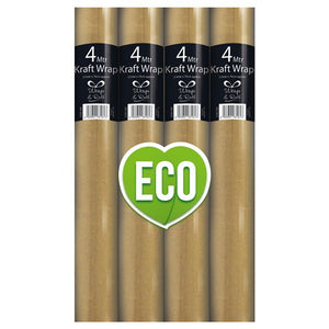 ECO KRAFT WRAPPING PAPER ROLL - 4m