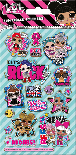 L.O.L.SURPRISE GLITTER FOIL STICKERS