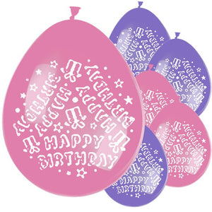 10PK PARTY BALLOONS PINK