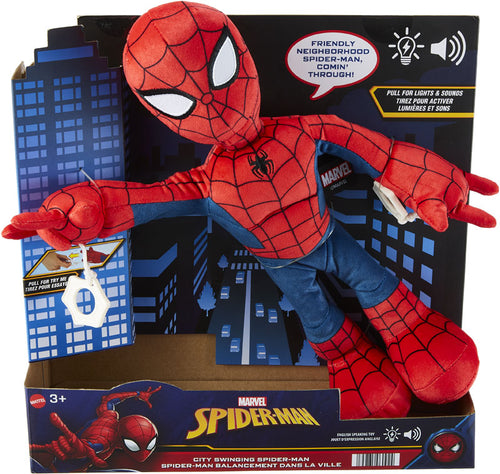 MARVEL CITY SWINGING SPIDERMAN PLUSH