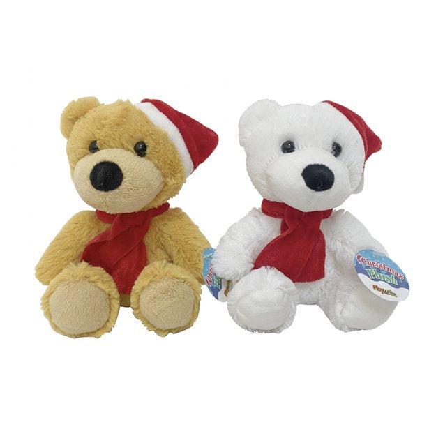 PLUSH CHRISTMAS BEAR - 15cm